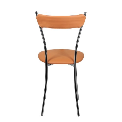 Кухонный стул Хлоя Софт СРП-087С Люкс хром  Экотекс оранжевый в Тюмени - изображение 6