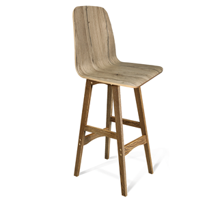 Барный стул SHT-ST10-1/S65 (дуб кера/дуб брашированный коричневый) в Тюмени