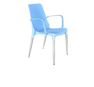 Обеденный стул SHT-ST76/S424-С (голубой/хром лак) в Заводоуковске