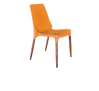 Обеденный стул SHT-ST75/S424-С (оранжевый/темный орех) в Тюмени