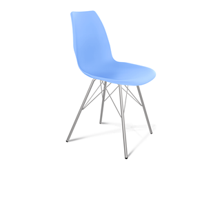 Обеденный стул SHT-ST29/S37 (голубой pan 278/хром лак) в Тюмени