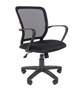 Кресло компьютерное CHAIRMAN 698 black, ткань, цвет черный в Тюмени - предосмотр