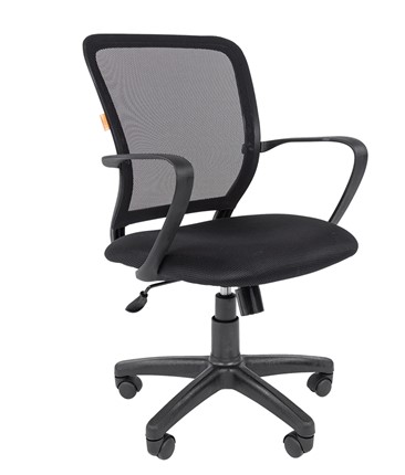 Кресло компьютерное CHAIRMAN 698 black, ткань, цвет черный в Заводоуковске - изображение
