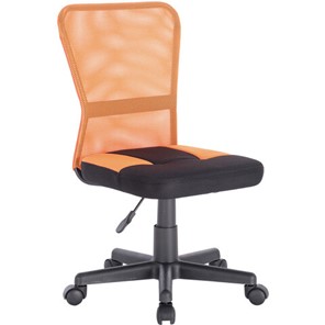 Кресло компьютерное Brabix Smart MG-313 (без подлокотников, комбинированное, черное/оранжевое) в Тюмени