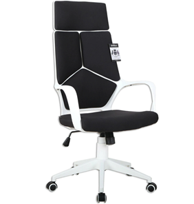 Кресло офисное Brabix Premium Prime EX-515 (пластик белый, ткань, черное) в Заводоуковске