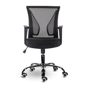 Компьютерное кресло Brabix Wings MG-304 (пластик черный, хром, сетка, черное) 532016 в Тюмени