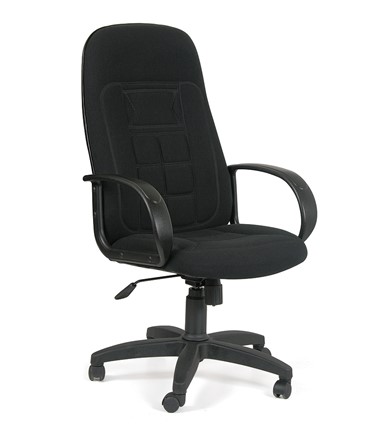 Кресло компьютерное CHAIRMAN 727 ткань ст., цвет черный в Заводоуковске - изображение
