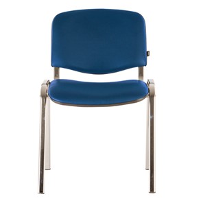 Офисный стул Brabix Iso CF-001 (хромированный каркас, кожзам синий) 531428 в Тюмени