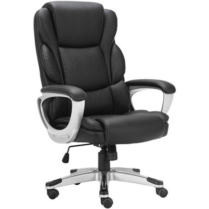 Офисное кресло Brabix Premium Rest EX-555 (пружинный блок, экокожа, черное) 531938 в Заводоуковске - изображение