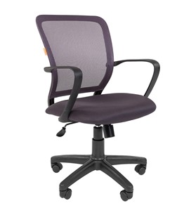 Офисное кресло CHAIRMAN 698 black TW, ткань, цвет серый в Тюмени