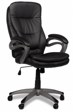 Офисное кресло J 9302 экокожа /пластик, черный в Заводоуковске - изображение