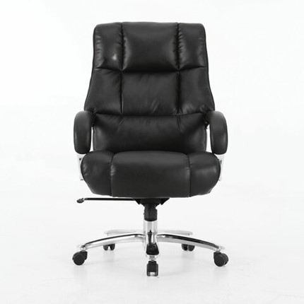 Кресло компьютерное Brabix Premium Bomer HD-007 (рециклированная кожа, хром, черное) 531939 в Тюмени - изображение
