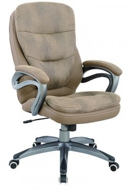 Кресло офисное J 9302 ткань /пластик, песочный в Тюмени - изображение
