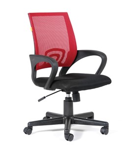 Офисное кресло CHAIRMAN 696 black Сетчатый акрил DW69 красный в Тюмени