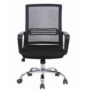 Офисное кресло Brabix Daily MG-317 (с подлокотниками, хром, черное) 531833 в Тюмени