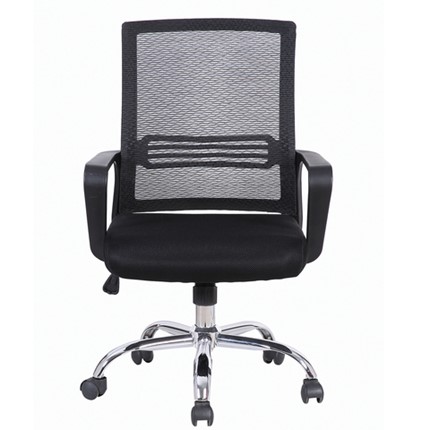Офисное кресло Brabix Daily MG-317 (с подлокотниками, хром, черное) 531833 в Тюмени - изображение