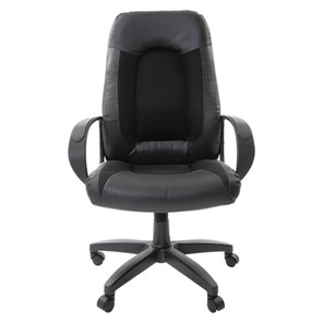 Офисное кресло Brabix Strike EX-525 (экокожа черная, ткань черная, TW) в Тюмени