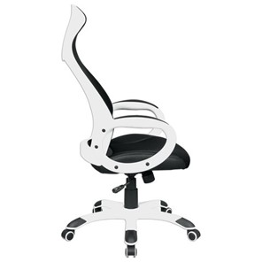 Кресло компьютерное Brabix Premium Genesis EX-517 (пластик белый, ткань/экокожа/сетка черная) в Заводоуковске - предосмотр 1
