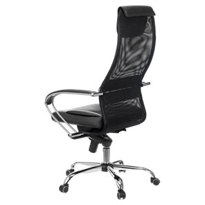 Офисное кресло Brabix Premium Stalker EX-609 PRO (хром, мультиблок, ткань-сетка/экокожа, черное) в Заводоуковске - предосмотр 4