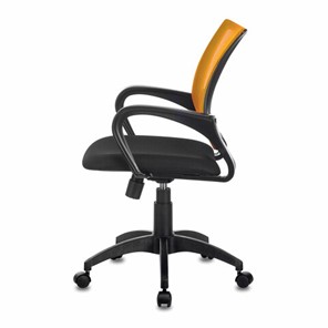 Кресло компьютерное Brabix Fly MG-396 (с подлокотниками, сетка, оранжевое/черное) в Тюмени - предосмотр 3