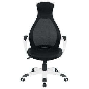Кресло компьютерное Brabix Premium Genesis EX-517 (пластик белый, ткань/экокожа/сетка черная) в Тюмени - предосмотр 2