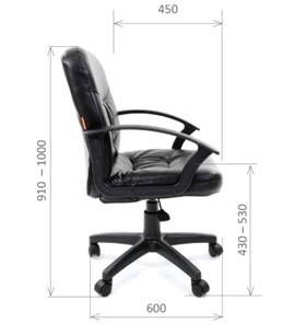 Кресло офисное CHAIRMAN 651 ЭКО коричневое в Заводоуковске - предосмотр 2