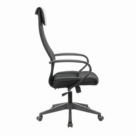 Кресло Brabix Premium Stalker EX-608 PL (ткань-сетка/кожзам, черное) 532090 в Тюмени - изображение 2