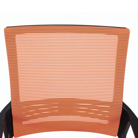 Компьютерное кресло Brabix Balance MG-320 (с подлокотниками, комбинированное черное/оранжевое) в Тюмени - изображение 4