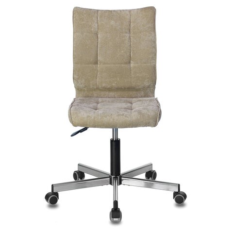 Офисное кресло Brabix Stream MG-314 (без подлокотников, пятилучие серебристое, ткань, песочное) в Заводоуковске - изображение 3