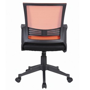 Компьютерное кресло Brabix Balance MG-320 (с подлокотниками, комбинированное черное/оранжевое) 531832 в Заводоуковске - предосмотр 2