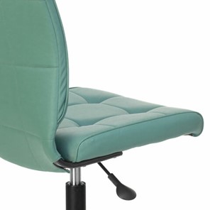 Офисное кресло Brabix Stream MG-314 (без подлокотников, пятилучие серебристое, экокожа, серо-голубое) 532079 в Заводоуковске - предосмотр 5