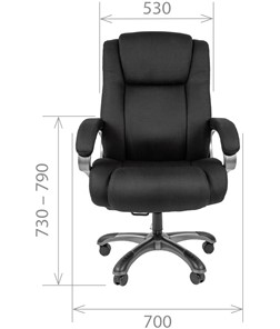 Кресло компьютерное CHAIRMAN 410 Акриловая ткань SX Черный в Тюмени - предосмотр 1