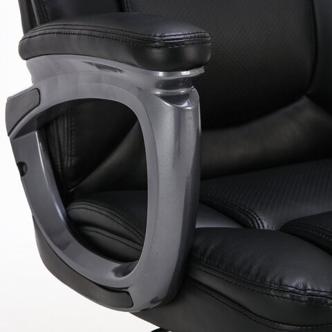Кресло офисное Brabix Premium Favorite EX-577 (пружинный блок, рециклированная кожа, черное) 531934 в Тюмени - изображение 9