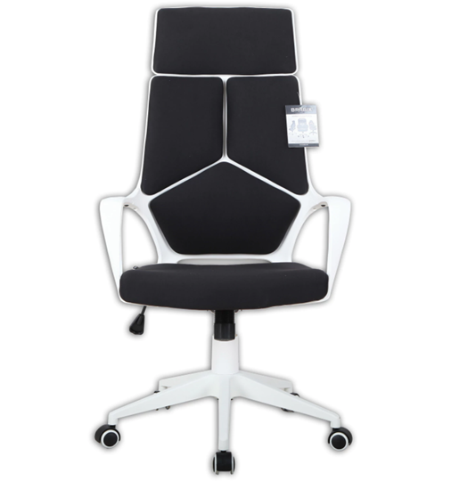 Кресло офисное Brabix Premium Prime EX-515 (пластик белый, ткань, черное) 531812 в Тюмени - изображение 5
