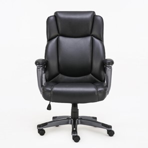 Кресло офисное Brabix Premium Favorite EX-577 (пружинный блок, рециклированная кожа, черное) 531934 в Тюмени - предосмотр 2