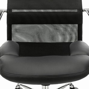 Офисное кресло Brabix Premium Stalker EX-608 CH (хром, ткань-сетка/кожзам, черное) 532091 в Тюмени - предосмотр 6