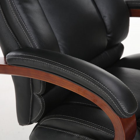 Офисное кресло Brabix Premium Infinity EX-707 (дерево, натуральная кожа, черное) в Тюмени - изображение 10