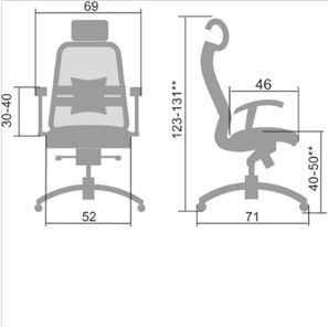 Компьютерное кресло Samurai S-3.04, черный плюс в Заводоуковске - предосмотр 4