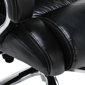 Кресло Brabix Premium Status HD-003 (рециклированная кожа, хром, черное) 531821 в Заводоуковске - предосмотр 9
