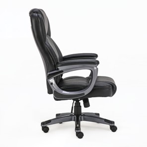 Кресло офисное Brabix Premium Favorite EX-577 (пружинный блок, рециклированная кожа, черное) 531934 в Тюмени - предосмотр 1
