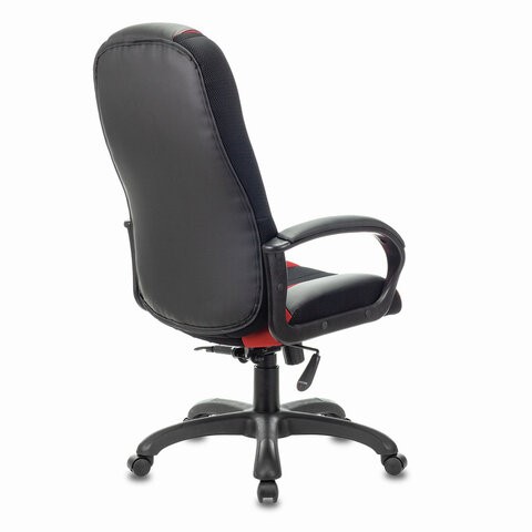 Компьютерное кресло Brabix Premium Rapid GM-102 (экокожа/ткань, черное/красное) 532107 в Тюмени - изображение 2