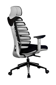 Кресло офисное Riva Chair SHARK (Черный/серый) в Заводоуковске - предосмотр 3
