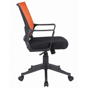 Компьютерное кресло Brabix Balance MG-320 (с подлокотниками, комбинированное черное/оранжевое) в Тюмени - предосмотр 1