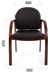 Кресло компьютерное CHAIRMAN 659 Экокожа черная в Тюмени - предосмотр 1