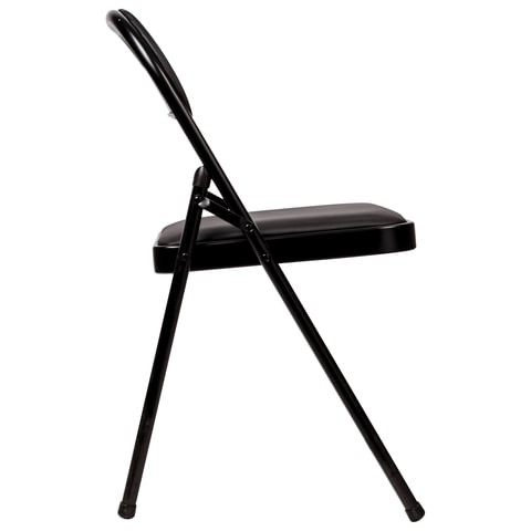 Офисный стул складной Brabix Golf Plus CF-003 Комфорт (черный каркас, кожзам черный) в Заводоуковске - изображение 2