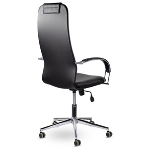 Офисное кресло Brabix Premium Pilot EX-610 CH (хром, кожзам, черное) в Заводоуковске - предосмотр 3
