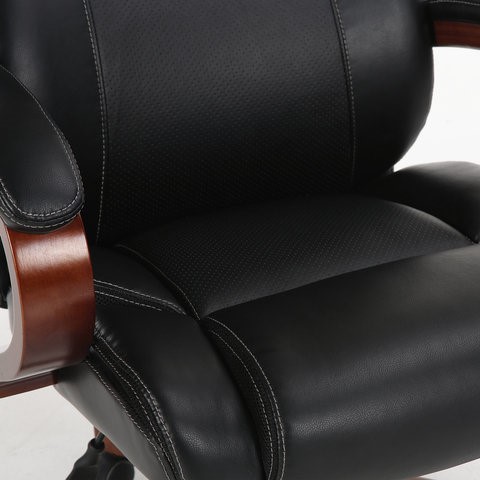 Кресло Brabix Premium Magnum EX-701 (дерево, рециклированная кожа, черное) 531827 в Заводоуковске - изображение 7