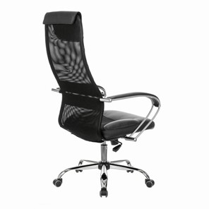 Офисное кресло Brabix Premium Stalker EX-608 CH (хром, ткань-сетка/кожзам, черное) 532091 в Заводоуковске - предосмотр 9