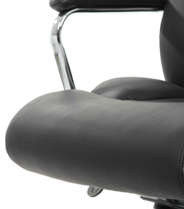 Кресло компьютерное Brabix Premium Phaeton EX-502 (натуральная кожа, хром, черное) в Заводоуковске - предосмотр 8