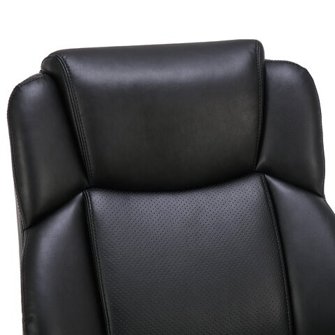 Кресло офисное Brabix Premium Favorite EX-577 (пружинный блок, рециклированная кожа, черное) 531934 в Тюмени - изображение 5